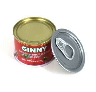 539# Small Round Tin Can Empty for Tomato Paste Canning