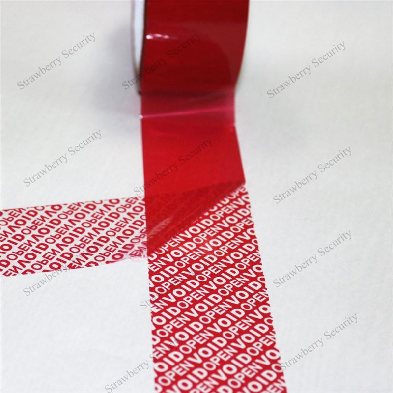 50mm*50m Red Tamper Proof Tape Security Tape Void