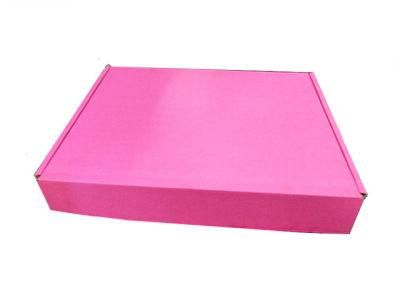 Hot Sales Pink Printing Corrugated Mailer Shipping Box for Courier Packing