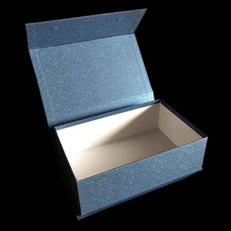 Black UV Coating Folding Recycled Paper Gift Packaging Magnetic Closure Custom Logo Shoe Paper Box