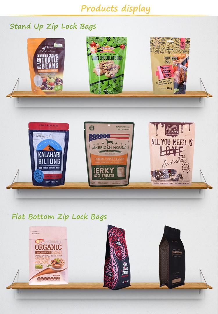 Cutomize Size Food/Tea/Coffee Packaging Stand up Pouch with Zipper Bag