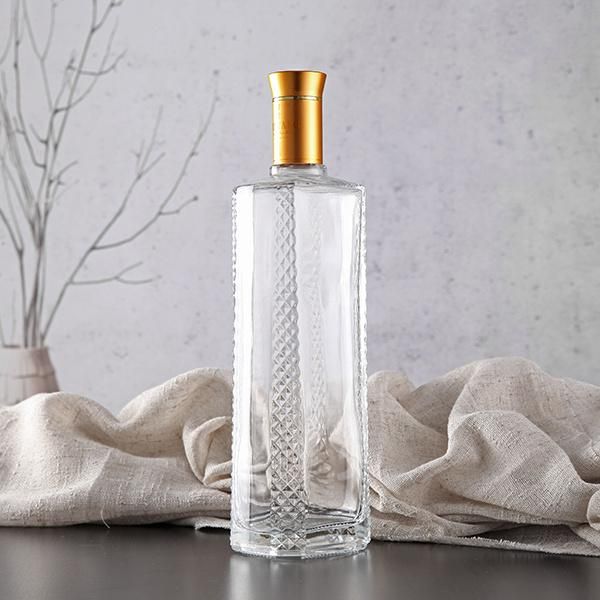 Transparent Flint Gradient Liquor & Wine Glass Bottle