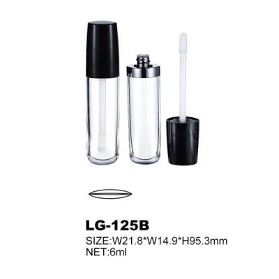 Empty Lip Gloss Container White Transparent Flat Lipgloss Tube