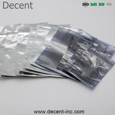 Zip Lock Transparent Customized ESD Metalized Static Shielding Bag for Component Packing