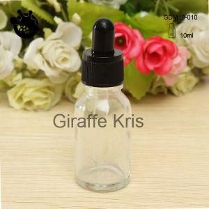 10ml Clear Essential Oil Bottle with Black Dropper