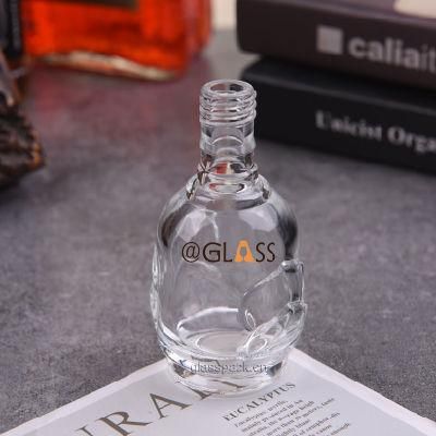 Super Flint Glass Liqueur Bottle with Cork or Cap