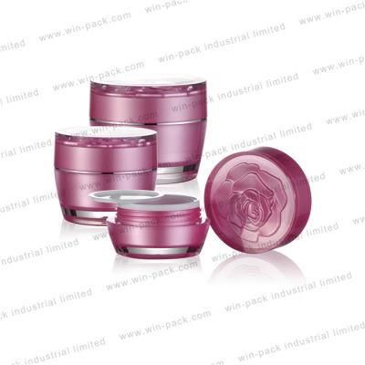 30g 50g Oblique Shoulder Double Wall Cream Jar with PP Inner Manufacturer