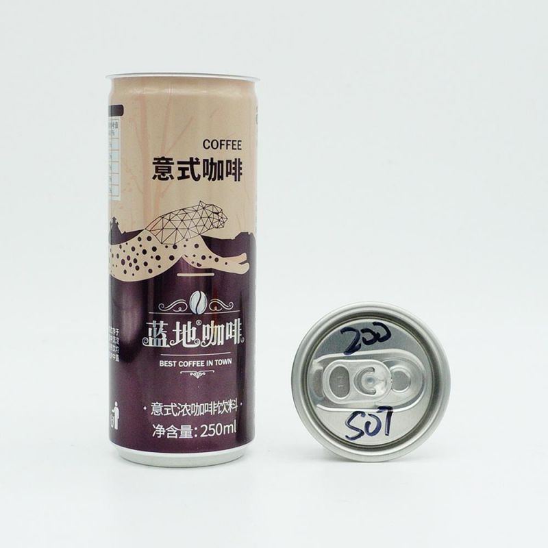 Slim 250ml Cans and 200 Lids for Cold Coffee