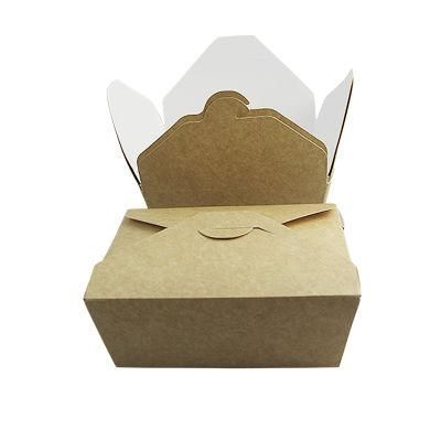 Factory Sale Eco-Friendly Food Cardboard Packaging Asian Cuisine Takeaway Lunch Box