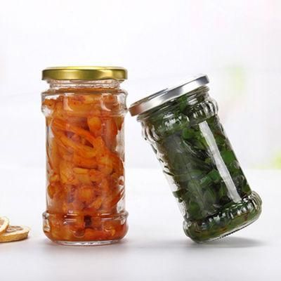212ml Glass Jars Round Glass Container Twist Lids Glass Jam Pickles Butter Spices Jar