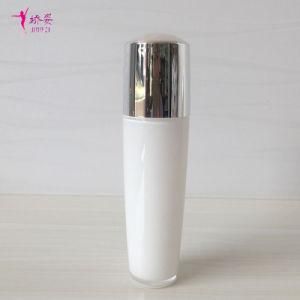 100ml Round Shape Lotion Bottle with Diamond Top Flat for Skin Care Packaging