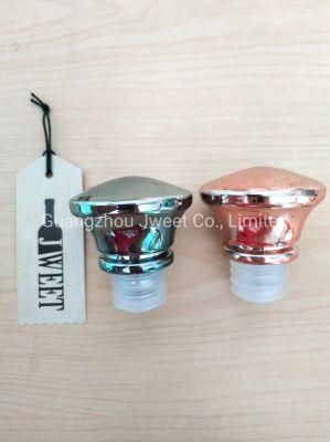 Custom Copper Color Glass Stopper Round Glass Bottle Stopper