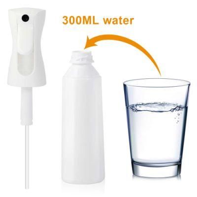 Custom 300ml 500ml White Black Pet Plastic Continuous Trigger Fine Mist Spray Bottle for Amazon