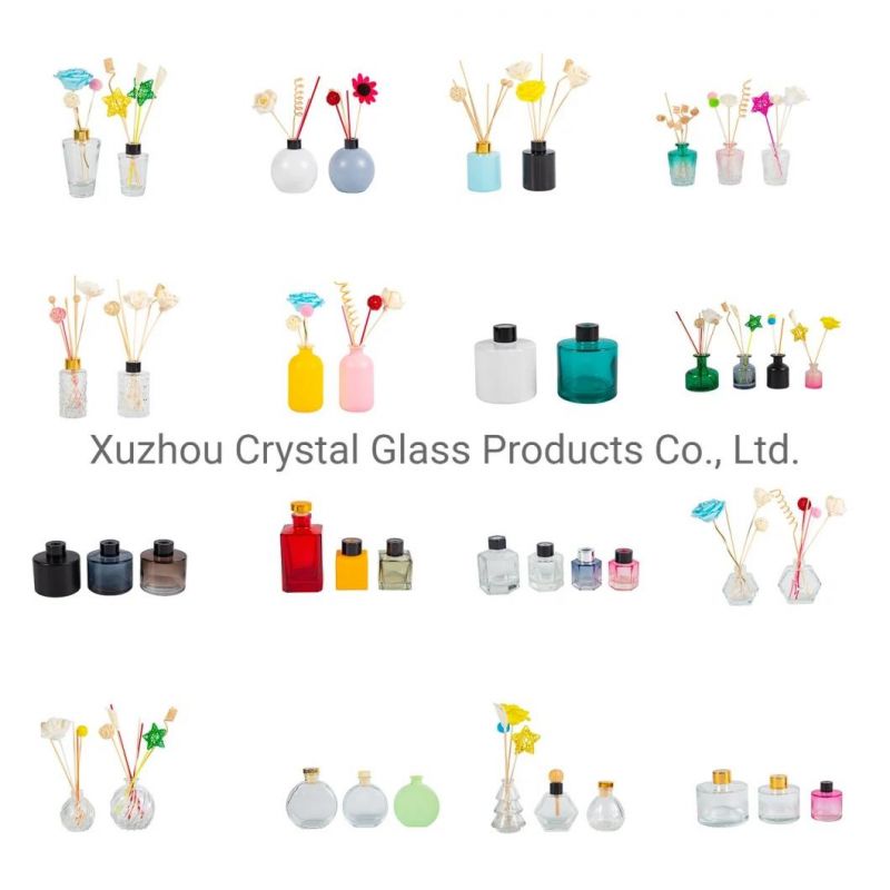 Glass Reed Diffuser Bottles Supplies Luxury Diffuser Cap Cover Container
