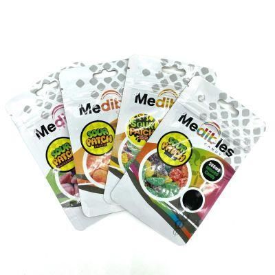 Mylar Ziplock Heat Seal Bags Medibles Plastic Hologram Packaging