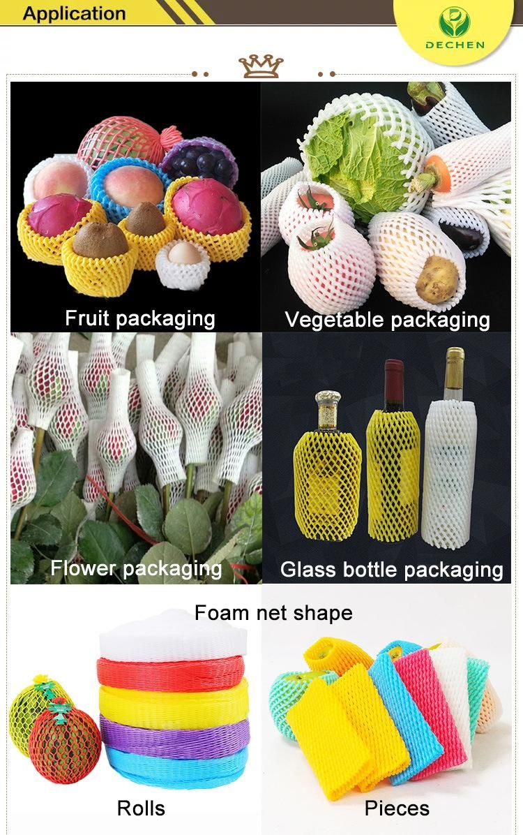 Plastic Foam Fruit Bags for Onions Flower Wrapping Metallic Net