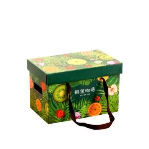 Custom Corrugated Die Cut Orange Fruit Vegetable Packaging Carton Box