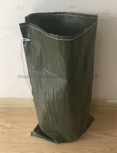 China 2021 Green 25lb plastic PP Woven Sand Bag for Soil Gravel
