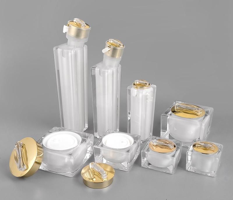 in Stock Lotion Jars 30ml 50ml 100ml High Grade Luxury Unique Cosmetic Plastic Spray Bottles for Cosmetics