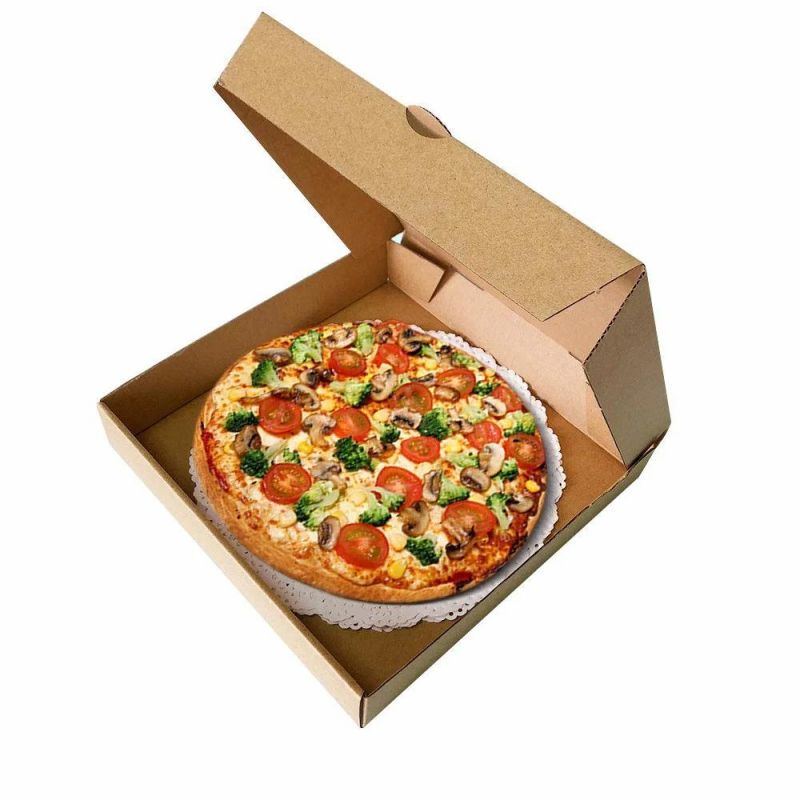 12inch Fast Food Packaging Box Kraft Paper Pizza Box