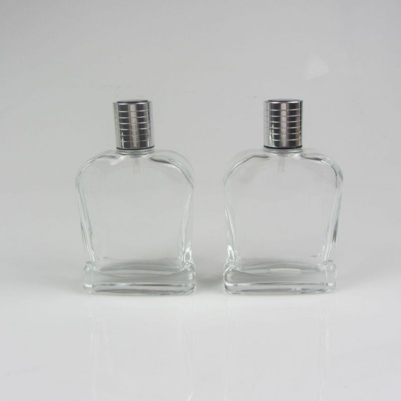 Design 50ml Transparent Luxury Glass Perfume Spray Bottle