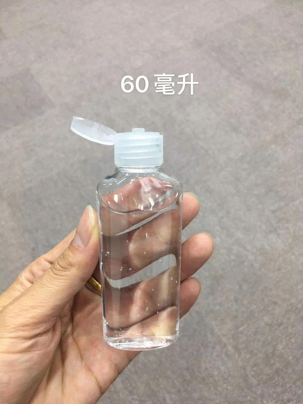 Oval and Square Clear Pet Hand Sanitizer Bottle Hand Soap Bottles with Screw Cap