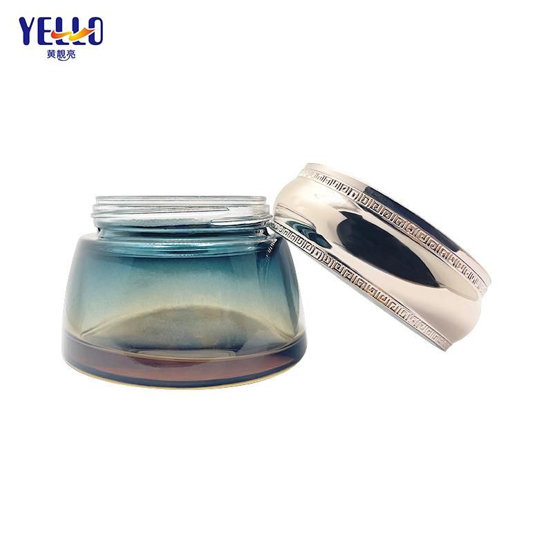 Wholesale Cosmetic Packaging 30g 50g Cream Jars Container Glass Jar with Gold Lid