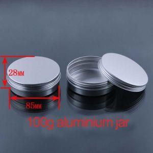 100g Cream/Lotion Aluminium Screw Capcontainer/Jar/Cans