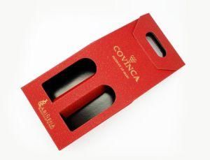 Corrugated Wine Box/Packing Box/Carrier Box with Die-Cut Handle