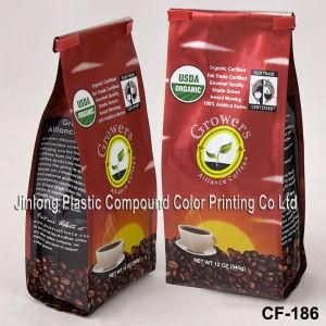 Manufacturer Wholesale Quad-Seal Aluminum Foil Pouch, Plastic Coffee/Tea Packaging Bag with Valve