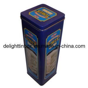 Square Metal Tin Box for Lofty Tower (DL-ST-0317)