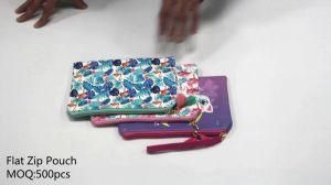 New Weaving Gird PU Makeup Bag Purse Cosmetic Pouch for Wedding