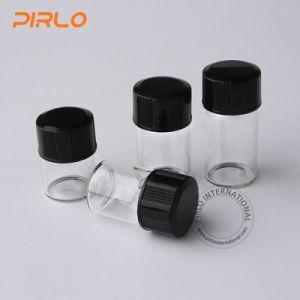 (0.5ml 1ml 1.5ml 2ml) Small Glass Vial with Plastic Orifice Reducer for Essential Oil Perfume Sampler