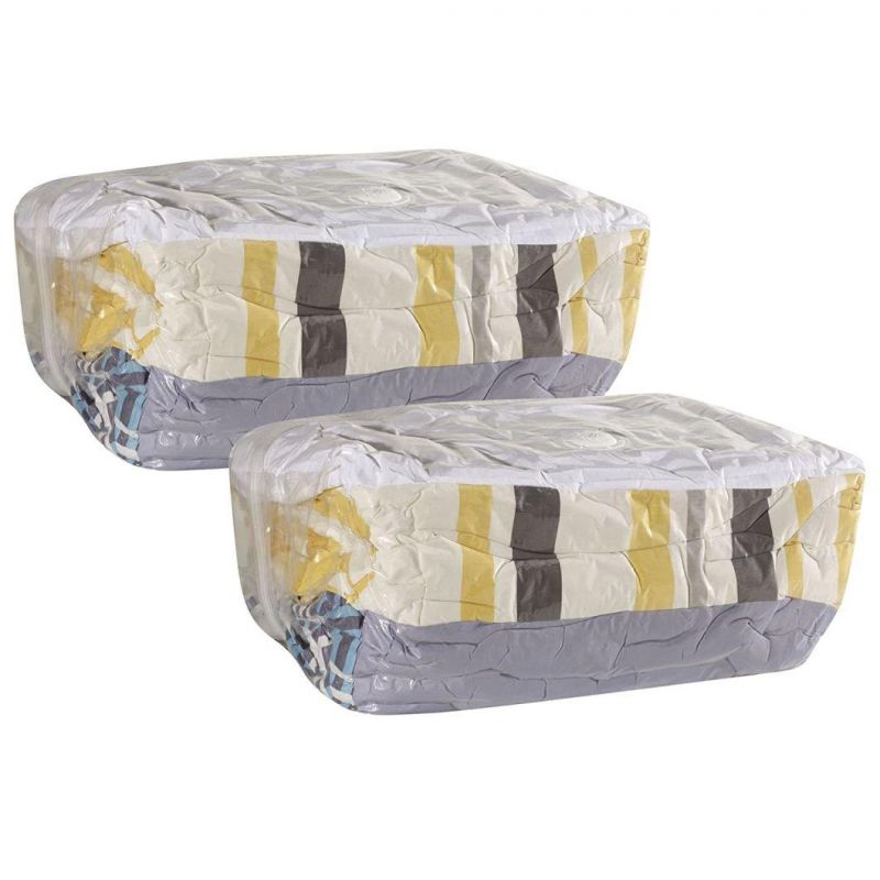 Space-Saving Vacuum Storage Plastic Bag for Home or Travel