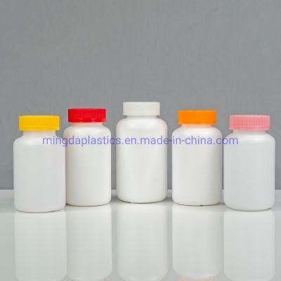 300ml Plastic Healthcare Supplement HDPE Packaging Tablets/Capsule/Pill Round Bottle