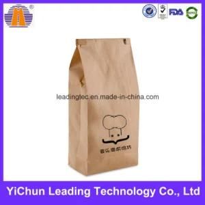 Customized Printed Stand up Kraft Paper Bread Food Gusset Bag
