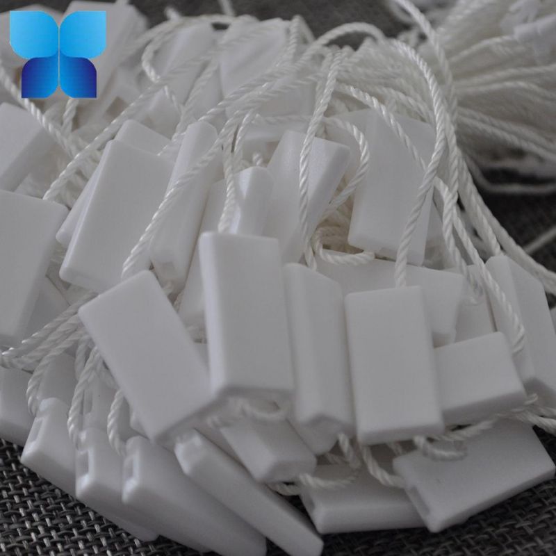 Hot Sell Clothing Plastic String Hang Tag, Seal Tag Tablets
