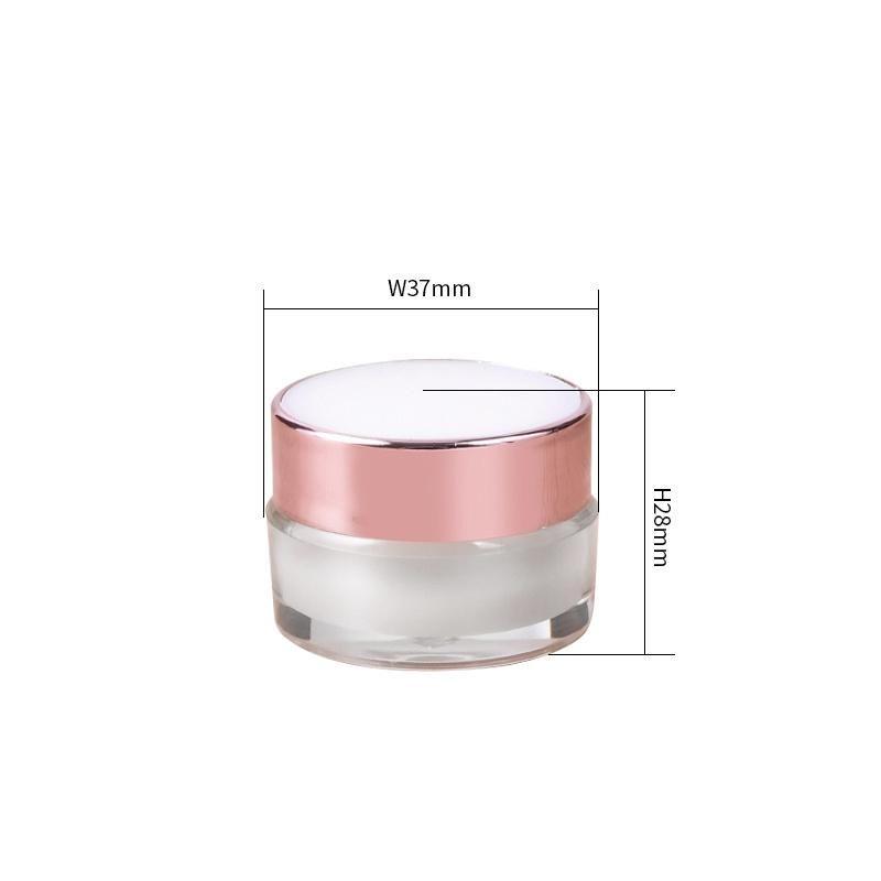 5ml in Stock Clear Small Face Lotion Cream Jars Cosmetic Plastic Acrylic Lipbalm Container
