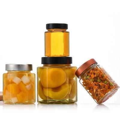 Metal Lid Eco-Friendly Food Storage Containers Decorate Glass Jars Kitchen Use