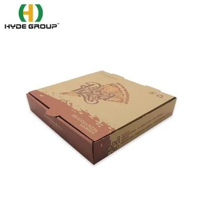 Wholesale Flute Corrugated Cardboard 12 Inch Pizza Box Design Your Own for Pizzeria Restaurant
