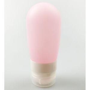 Jumbo Bulb-Shaped Travel Kit FDA Food Grade Silicone Travel Size Toiletry Bottles, Pink
