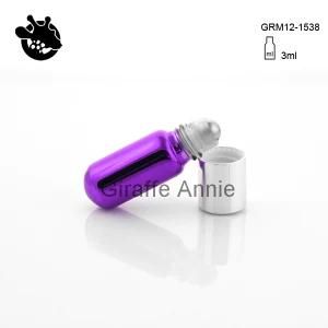 3ml Color Mini Vial Roll on Glass Bottle