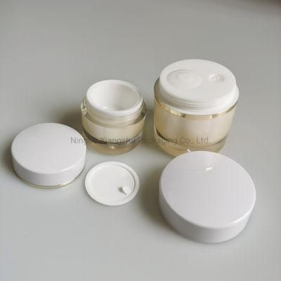 30g 50g Acrylic Squeeze Cream Jar Empty Cosmetic Airless Cream Jars