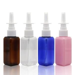 50ml Square Pet Bottle with Nasal Spray