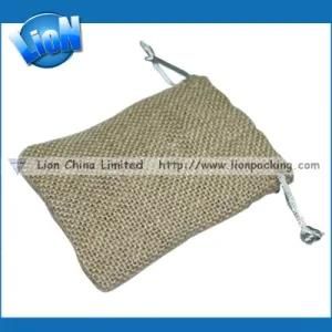 Top-Selling Small Drawstring Jute Sack for Beans (E-048)