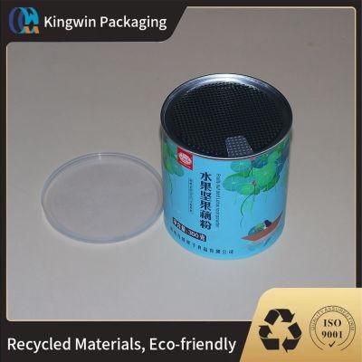 Custom Printed Sleeve Style Tea Packaging Eco Friendly Cardboard Tube Packaging Tubes with Airtight Lids