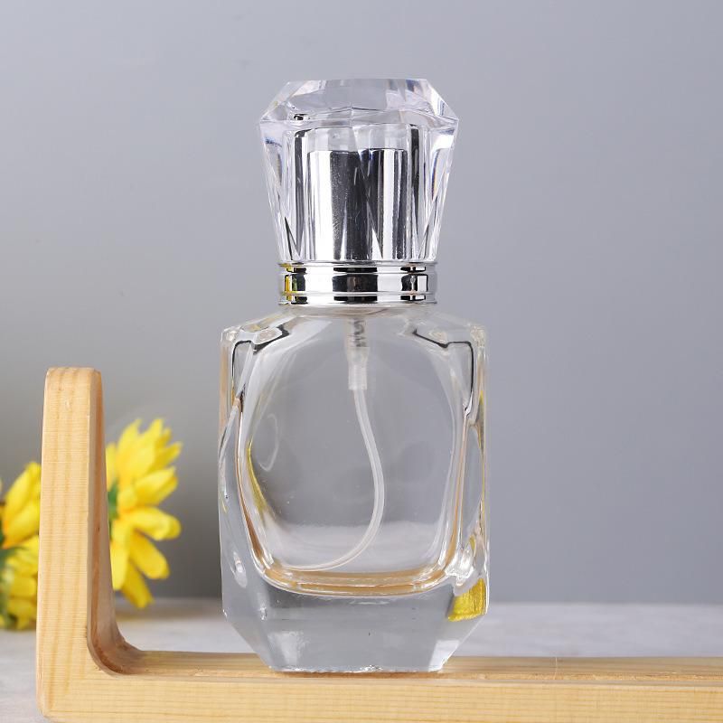 30ml Vintage Glass Empty Spray Bottle Wedding Gifts Car Decor Crystal Transparent Flint Perfume Bottle