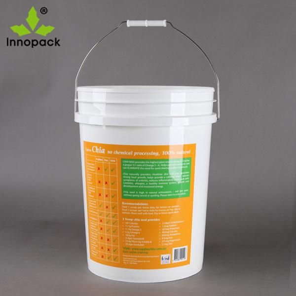 Silkscreen Printing 20L Plastic Bucket Craft Paint Bucket 15L