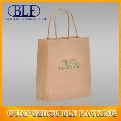 Printed Brown Kraft Paper Bag (BLF-PB095)