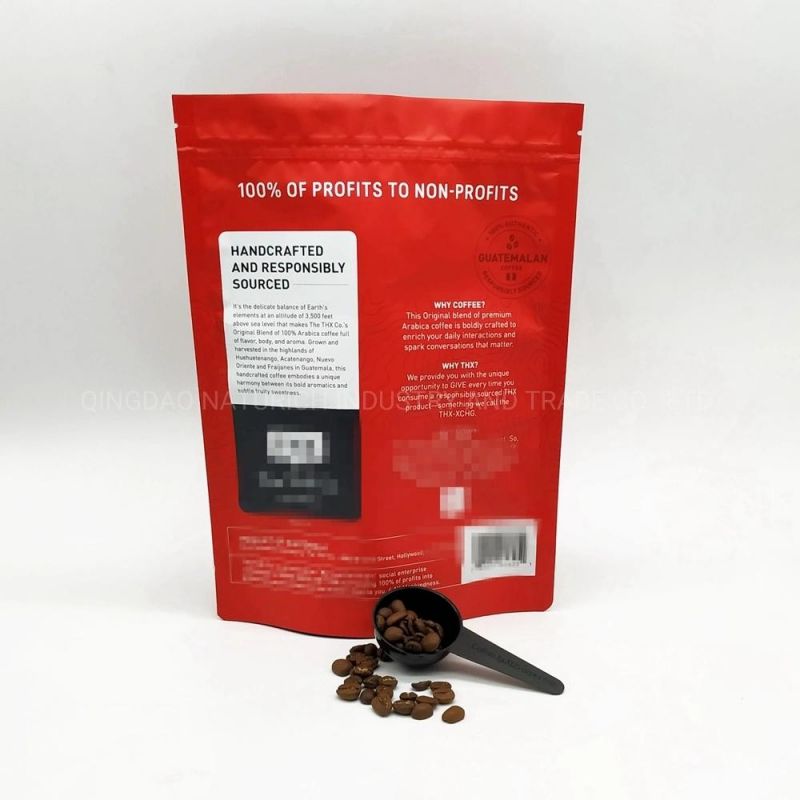 500g Stand up Coffee Bag with Valve Packaging Bag with Zipper/500g Mylar Bag